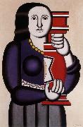 The fem hold the bottle Fernard Leger